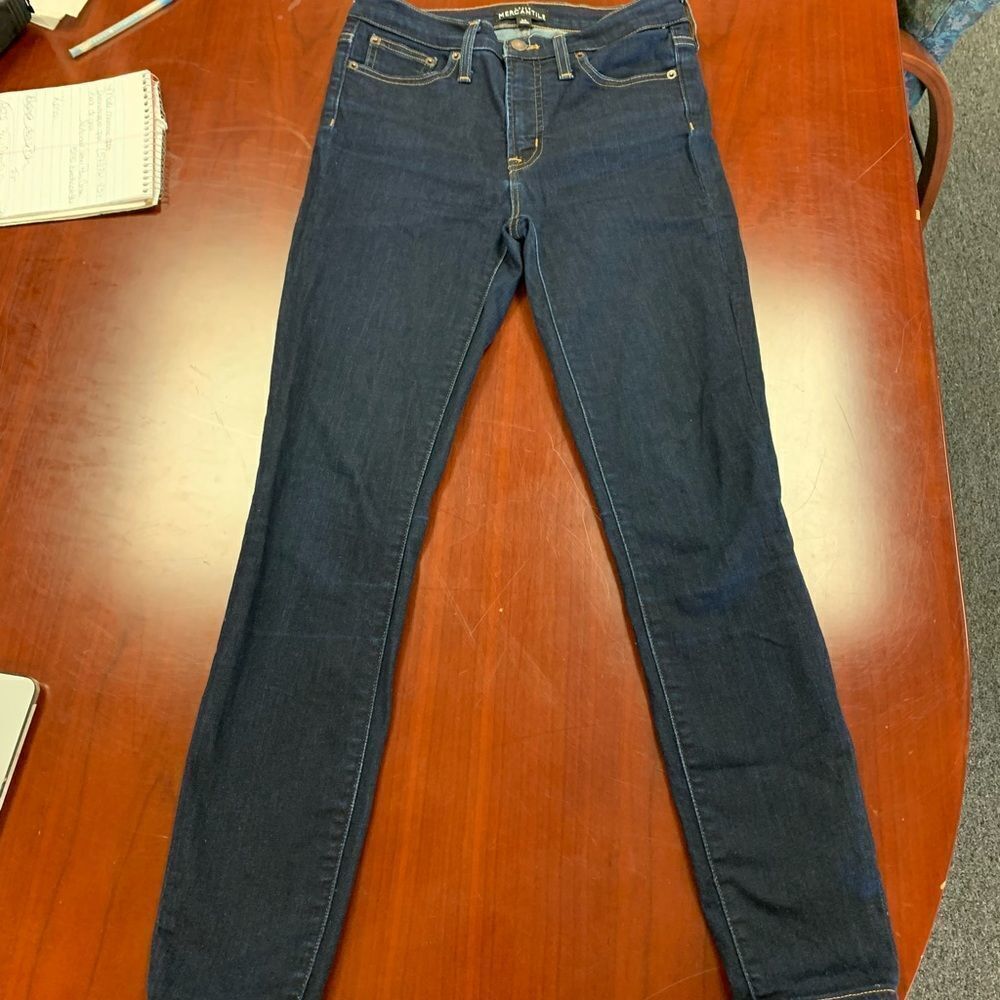 J Crew Mercantile High Rise Skinny Jeans sz 26